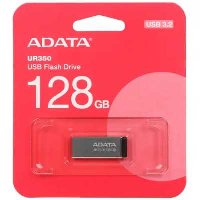 флешка A-Data 128GB UR350 Black-Silver Черный, серебристый