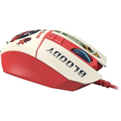 мышь A4Tech Bloody W63 Max Proxy Boom Белый-розовый