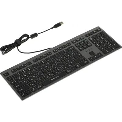 клавиатура A4Tech Fstyler FX60H Grey White Черный-серый