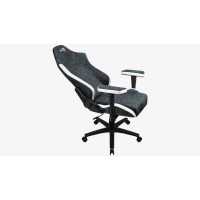 игровое кресло Aerocool Crown AeroSuede Steel Blue белый - синий