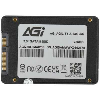 SSD диск AGI AI238 256Gb AGI250GIMAI238-CB Черный