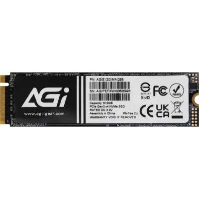 SSD диск AGI AI298 512Gb AGI512GIMAI298-CB Черный