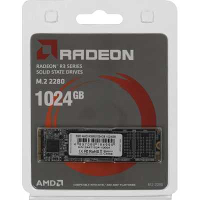 SSD диск AMD Radeon R3 Series 1Tb R3MS1024G8 Черный