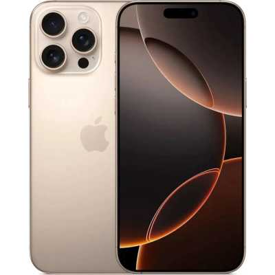 смартфон Apple iPhone 16 Pro Max 1TB Desert Titanium MYWT3AH/A бежевый