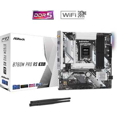 материнская плата ASRock B760M Pro RS WiFi Черный