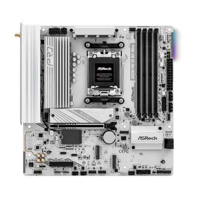 материнская плата ASRock B850M Pro RS WiFi White Черный