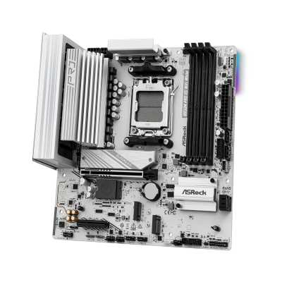 материнская плата ASRock B850M Pro RS WiFi White Черный