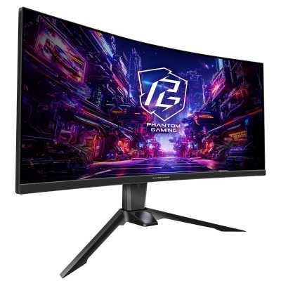 монитор ASRock Phantom Gaming PG34QRT2B Черный
