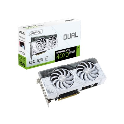видеокарта ASUS nVidia GeForce RTX 4070 Super 12Gb DUAL-RTX4070S-O12G-WHITE