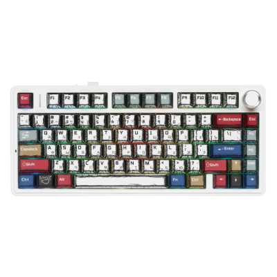 клавиатура AULA F75 Comic Keycap 6978080501578 Белый