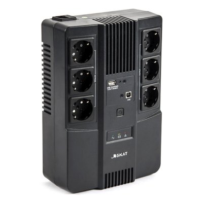ИБП Бастион SKAT-UPS 600-AI-IN-1x7 Черный