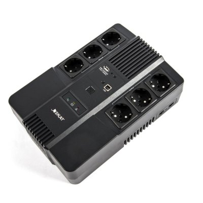 ИБП Бастион SKAT-UPS 600-AI-IN-1x7 Черный