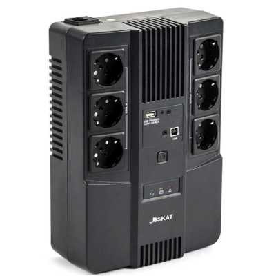 ИБП Бастион SKAT-UPS 800-AI-IN-1x9 Черный