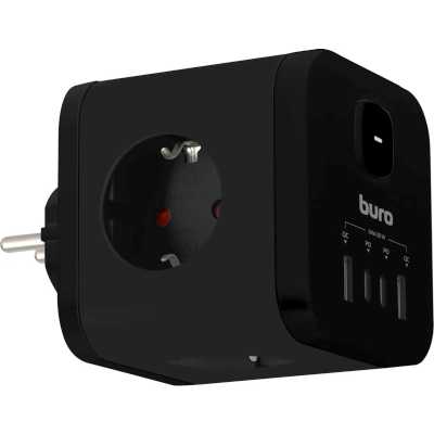 сетевой разветвитель Buro BU-PW3UC-PLUS-B черный