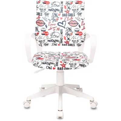 кресло детское Бюрократ BUROKIDS 1 W-REDLIPS мультиколор