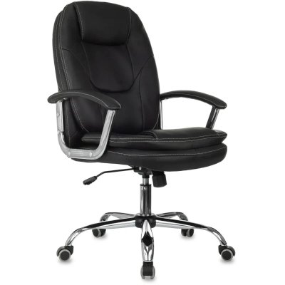 офисное кресло Бюрократ CH-868SL/BLACK-PU черный