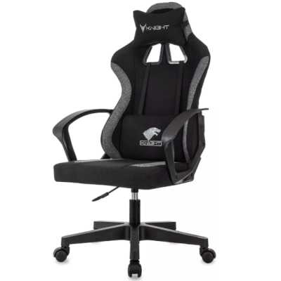 игровое кресло Бюрократ KNIGHT OPTIMUM BGR черный-серый