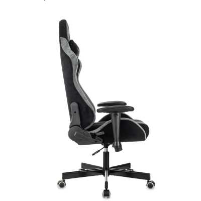 игровое кресло Бюрократ KNIGHT REGAL FABR-B черный-серый