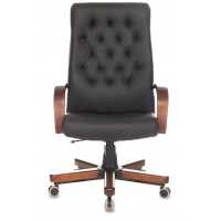 офисное кресло Бюрократ T-9928WALNUT/ECO-B черный