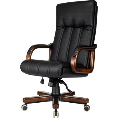 офисное кресло Бюрократ T-9932WALNUT/ECO-B черный