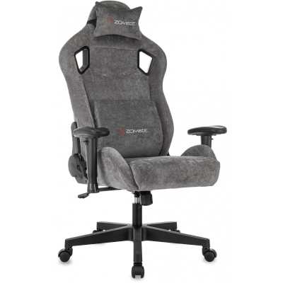 игровое кресло Бюрократ ZOMBIE Ghost Fabric Grey серый