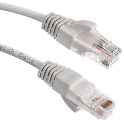 патч-корд Cabeus PC-UTP-RJ45-CAT.5E-0.3M Серый
