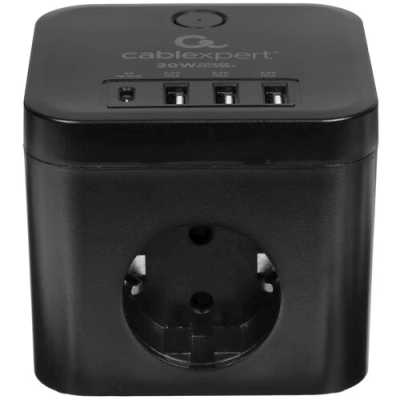 сетевой фильтр Cablexpert Cube CUBE-3-CU3-B-1.5 черный