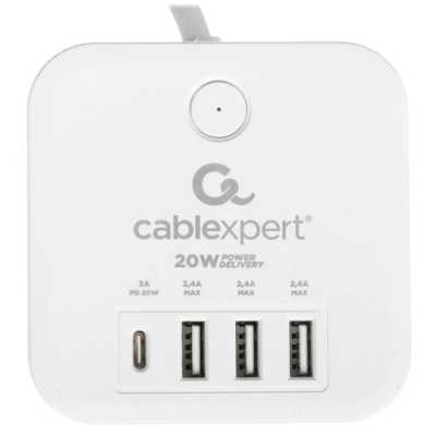 сетевой фильтр Cablexpert Cube CUBE-3-CU3-W-1.5 белый