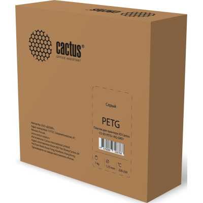 пластик для 3D принтера Cactus CS-3D-PETG-1KG-GREY