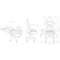 игровое кресло Cactus CS-CHR-030BLR