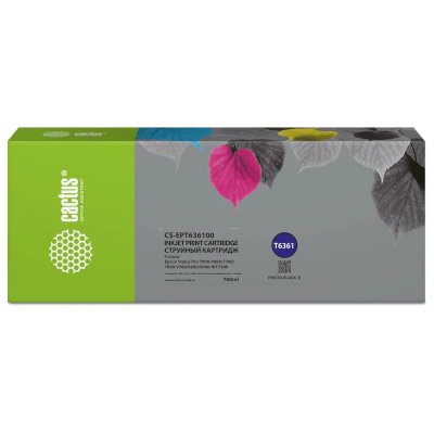 картридж Cactus CS-EPT636100 черный