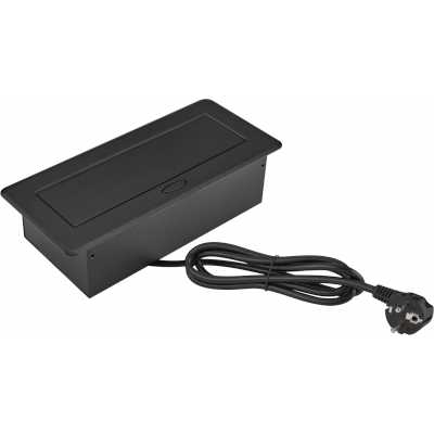 розетка для столешницы Cactus CS-SOCKET-EU3-BK