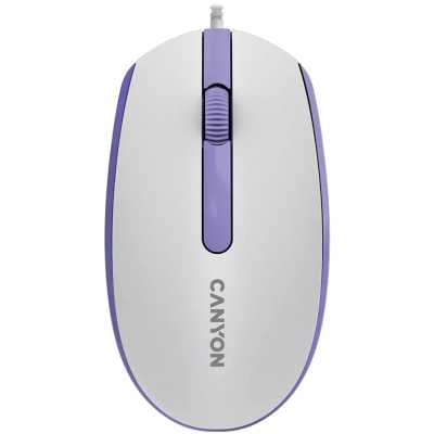 мышь Canyon M-10 CNE-CMS10WL Белый-фиолетовый