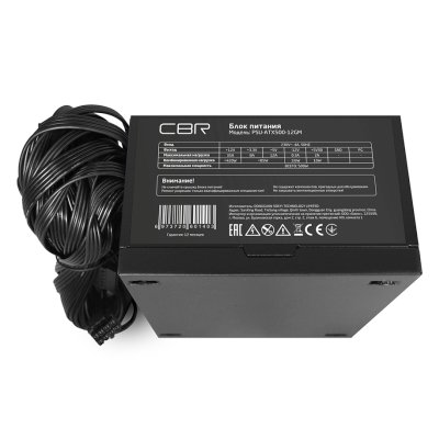 блок питания CBR 500W PSU-ATX500-12GM Черный