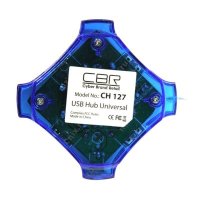 разветвитель USB CBR CH-127 синий