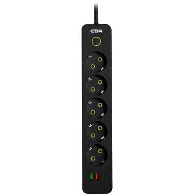 сетевой фильтр CBR CSF SP-5-2A1C-018M-B Black черный