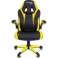 игровое кресло Chairman Game 15 Black-Yellow черно-желтый