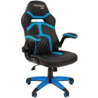 игровое кресло Chairman Game 18 Black-Blue черно-синий