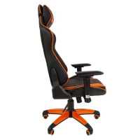 игровое кресло Chairman Game 44 Black-Orange черно-оранжевый