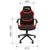 игровое кресло Chairman Game 9 Black-Red черно-красный