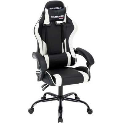 игровое кресло Chairman Game CH41 Black-White
