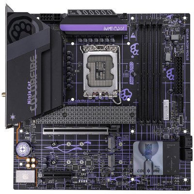 материнская плата Colorful COLORFIRE B760M-MEOW WIFI D5 PURPLE