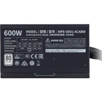 блок питания Cooler Master MWE White V2 600W MPE-6001-ACABW-EU