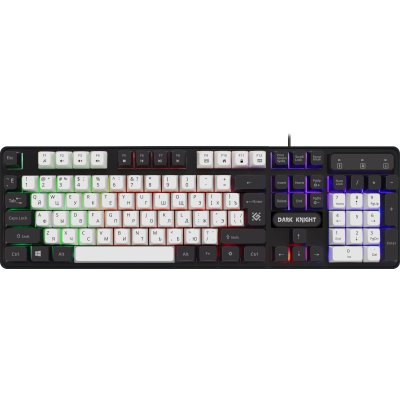 клавиатура Defender Dark Knight GK-077 White-Black Белый-черный
