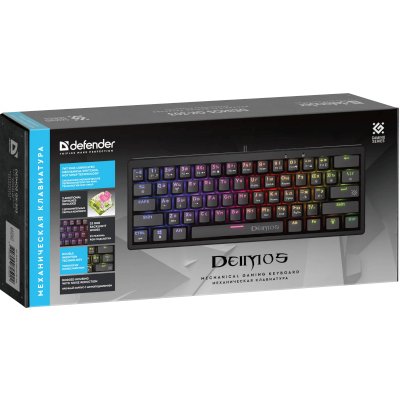 клавиатура Defender Deimos GK-303 Black Черный