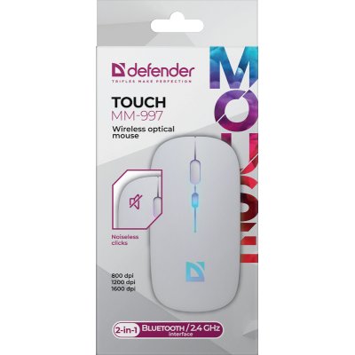 мышь Defender Touch MM-997 White Белый