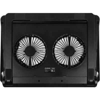 охлаждающая подставка Digma D-NCP170-2x110RGB Черный