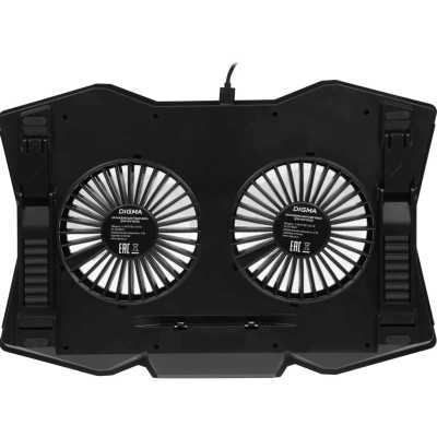 охлаждающая подставка Digma D-NCP180-2X110 Черный