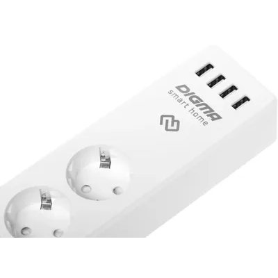 сетевой фильтр Digma DiPlug Strip 40 белый