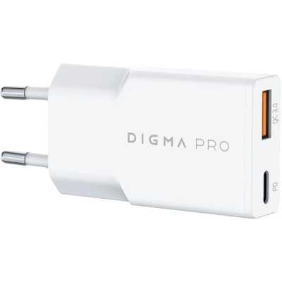 сетевое зарядное устройство Digma DPW3A3GX11WH